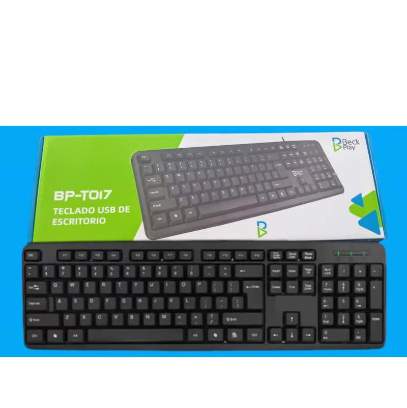 Teclado BECK PLAY, USB Negro BP - T017.
